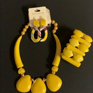 Yellow Jewelry Set